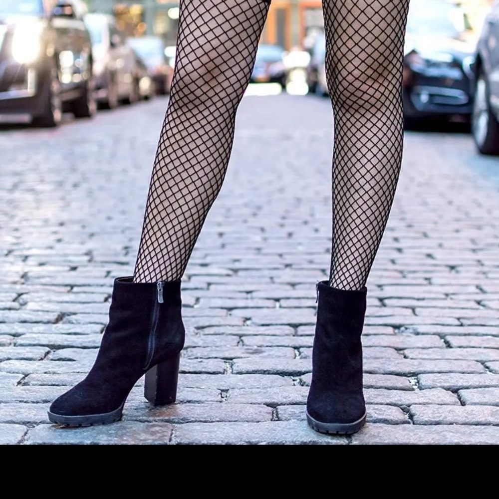 plus size fishnet /open work tights /black net goth